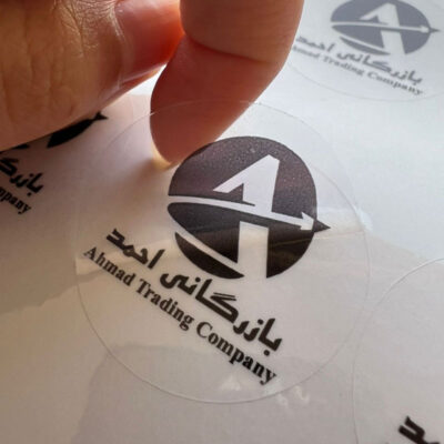 چاپ لیبل و برچسب PVC شفاف